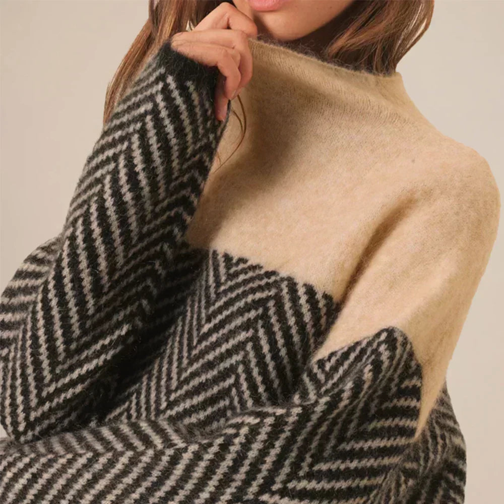 Caroline™ | Rullekrave Sweater