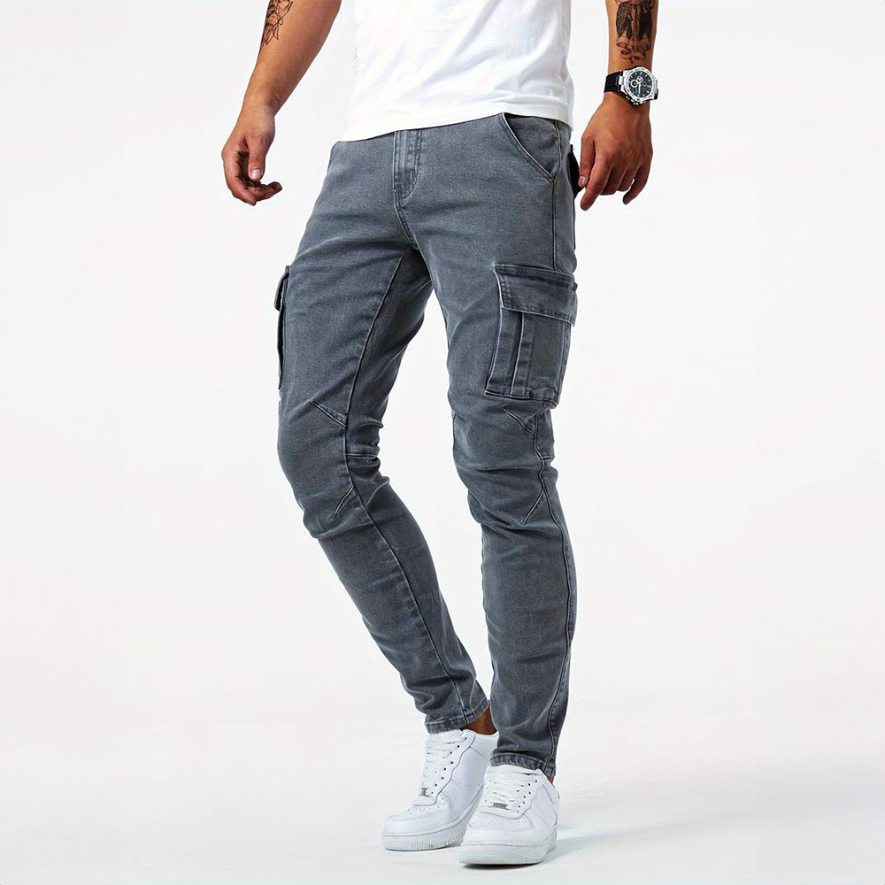 Alex™ | Elastiske Cargo Jeans