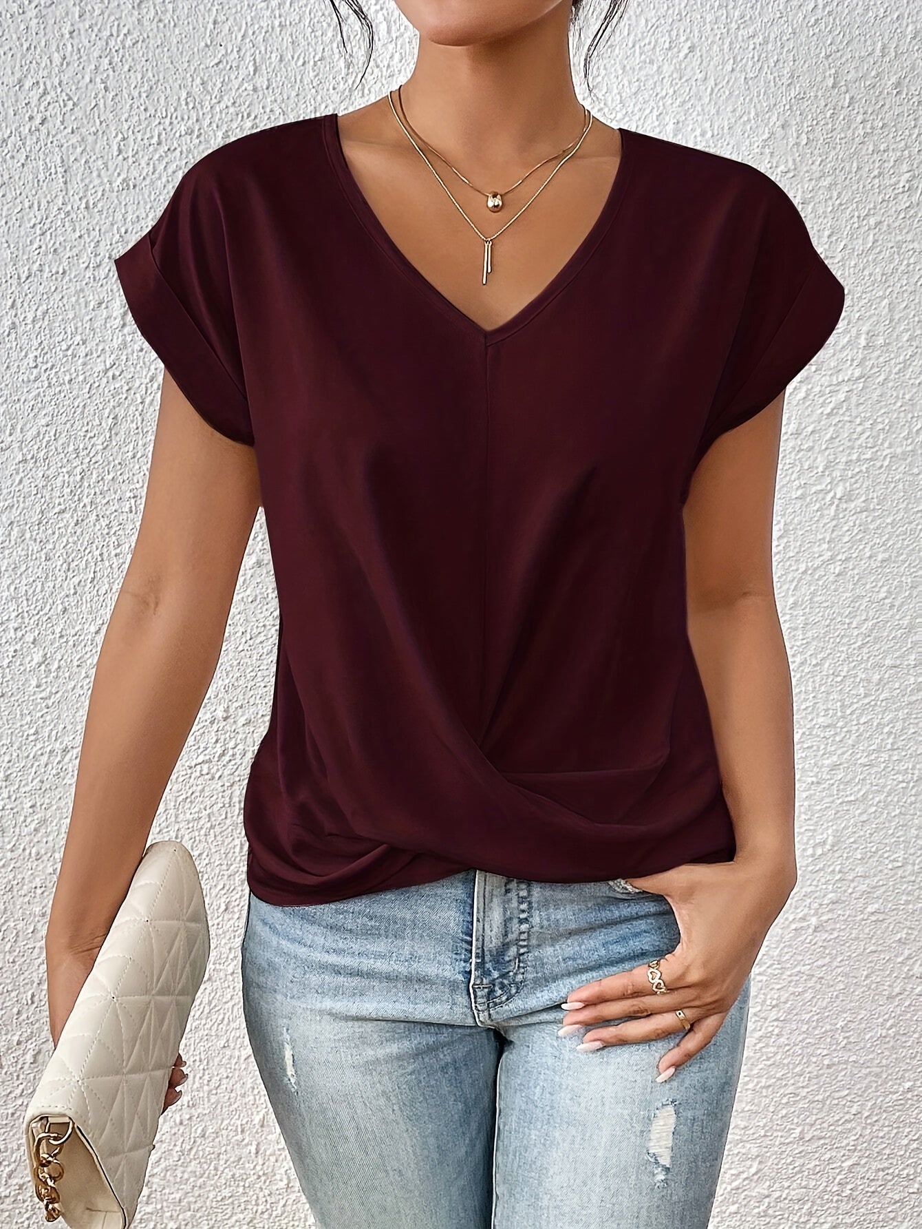 Luisa™ | Casual T-shirt med Hjerteudskæring (1+1 Gratis)