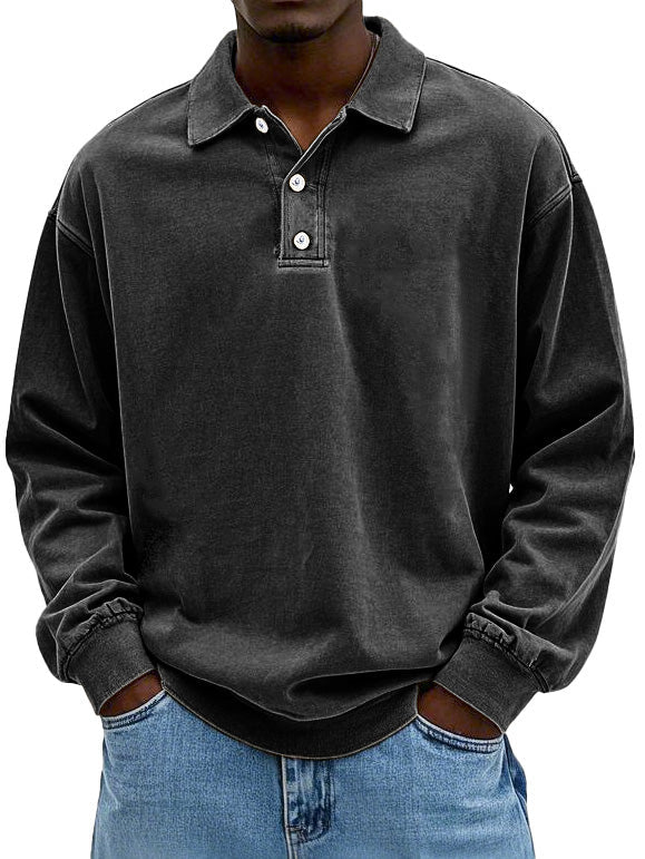 Lennart™ | Casual herrepoloshirt med lange ærmer