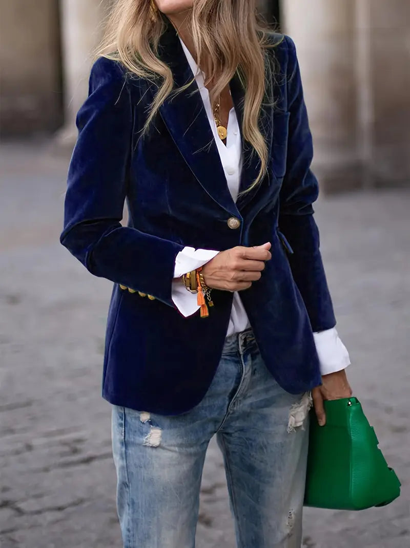 Caterina™ | Elegant Blazer i Velour