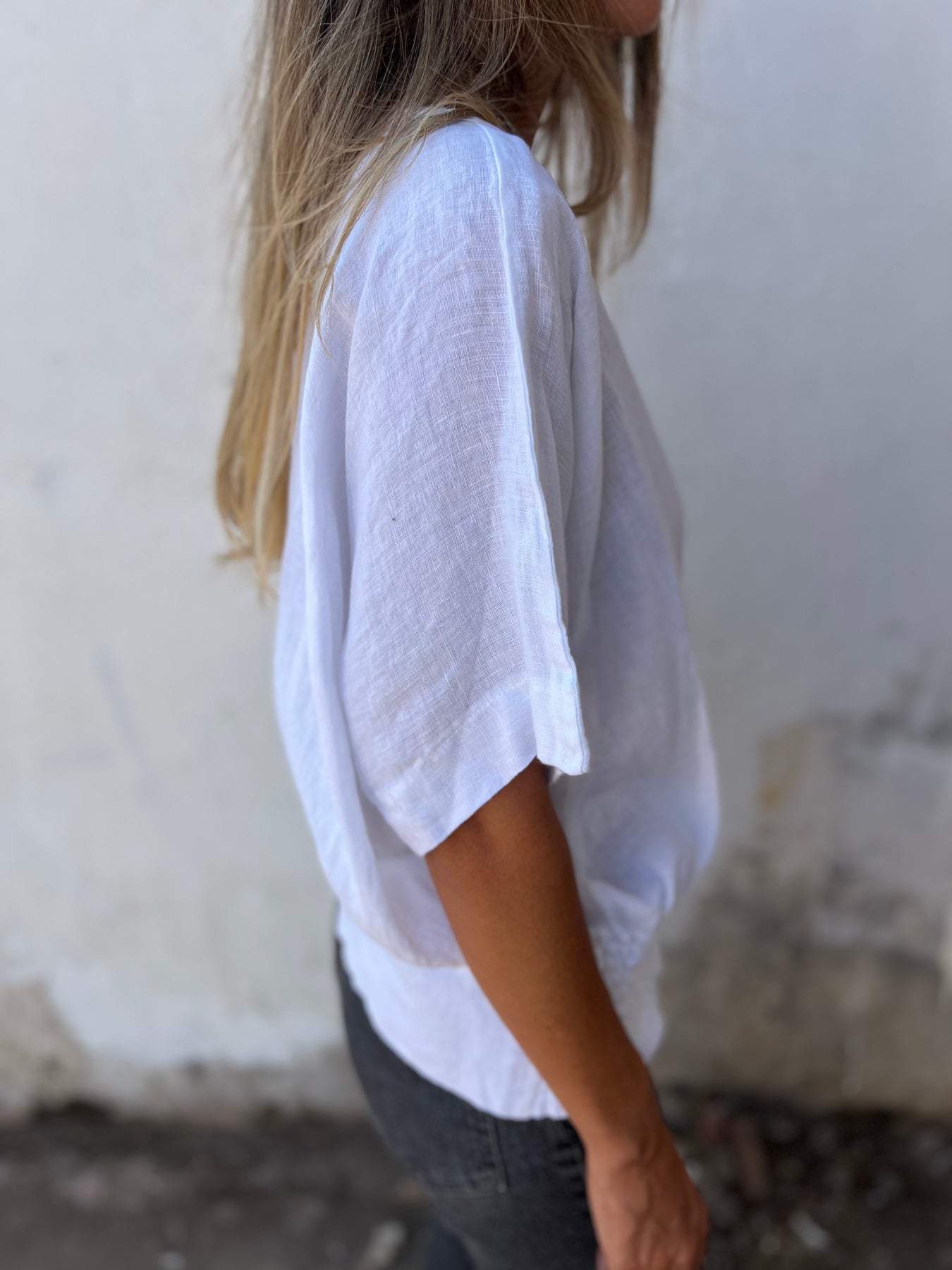 Ida™ | Behagelig Taljeret Bluse med V-hals