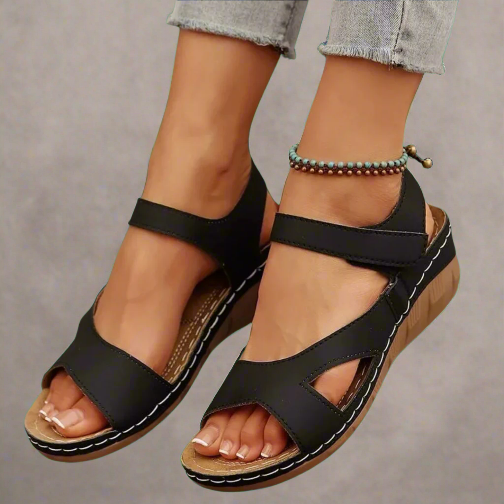 Ilona | Håndlavede wedge-sandaler i premium materiale