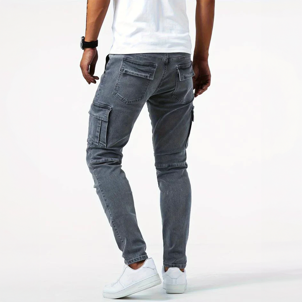 Alex™ | Elastiske Cargo Jeans