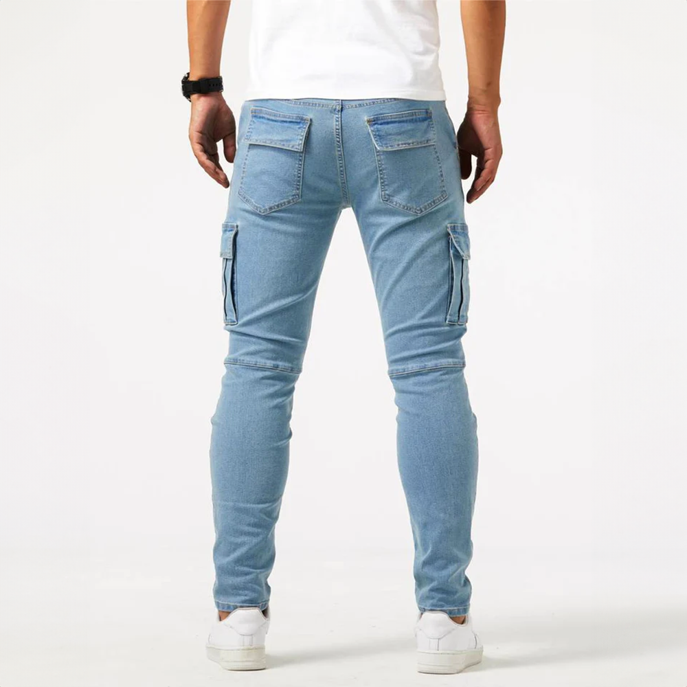 Alex™ | Elastiske Cargo Jeans