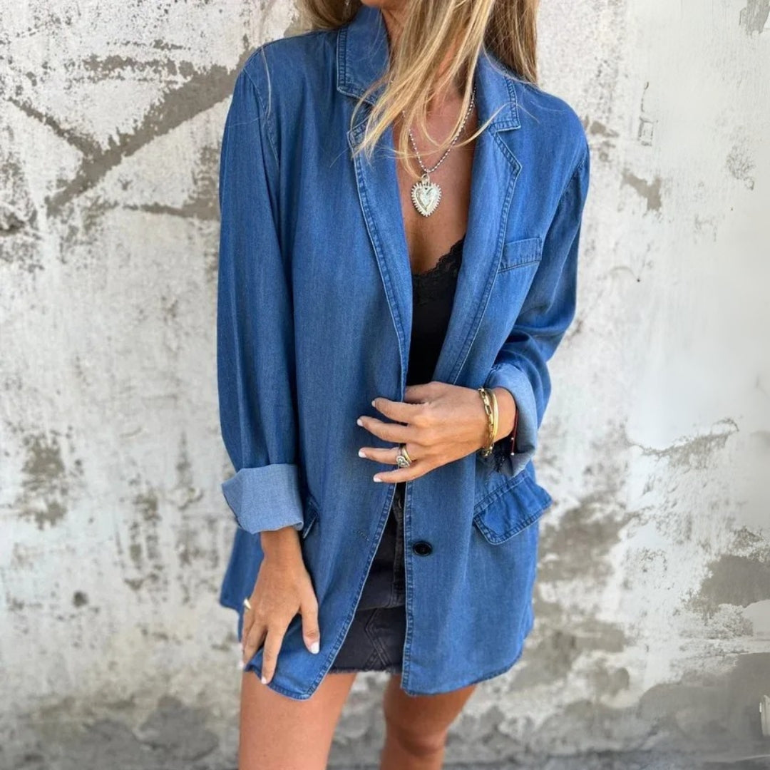 Maria™ | A Relaxed Denim Blazer