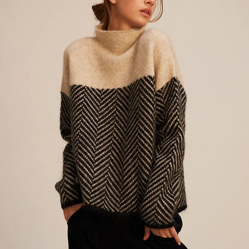 Caroline™ | Rullekrave Sweater