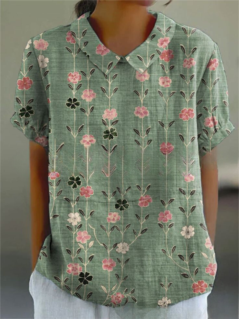 Sophia™ | Blomstret Skjorte