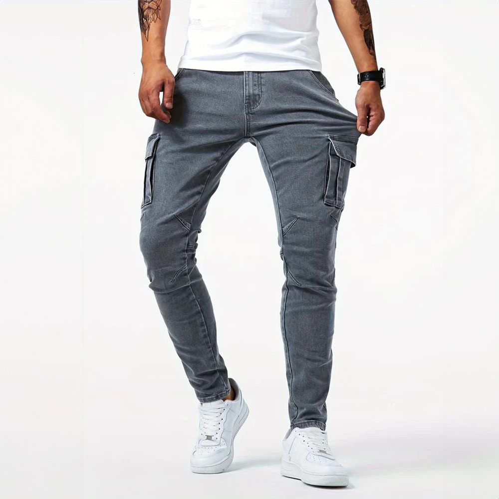 Alex™ | Elastiske Cargo Jeans