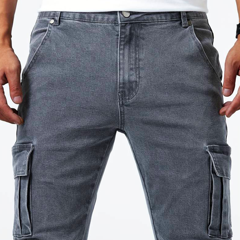 Alex™ | Elastiske Cargo Jeans