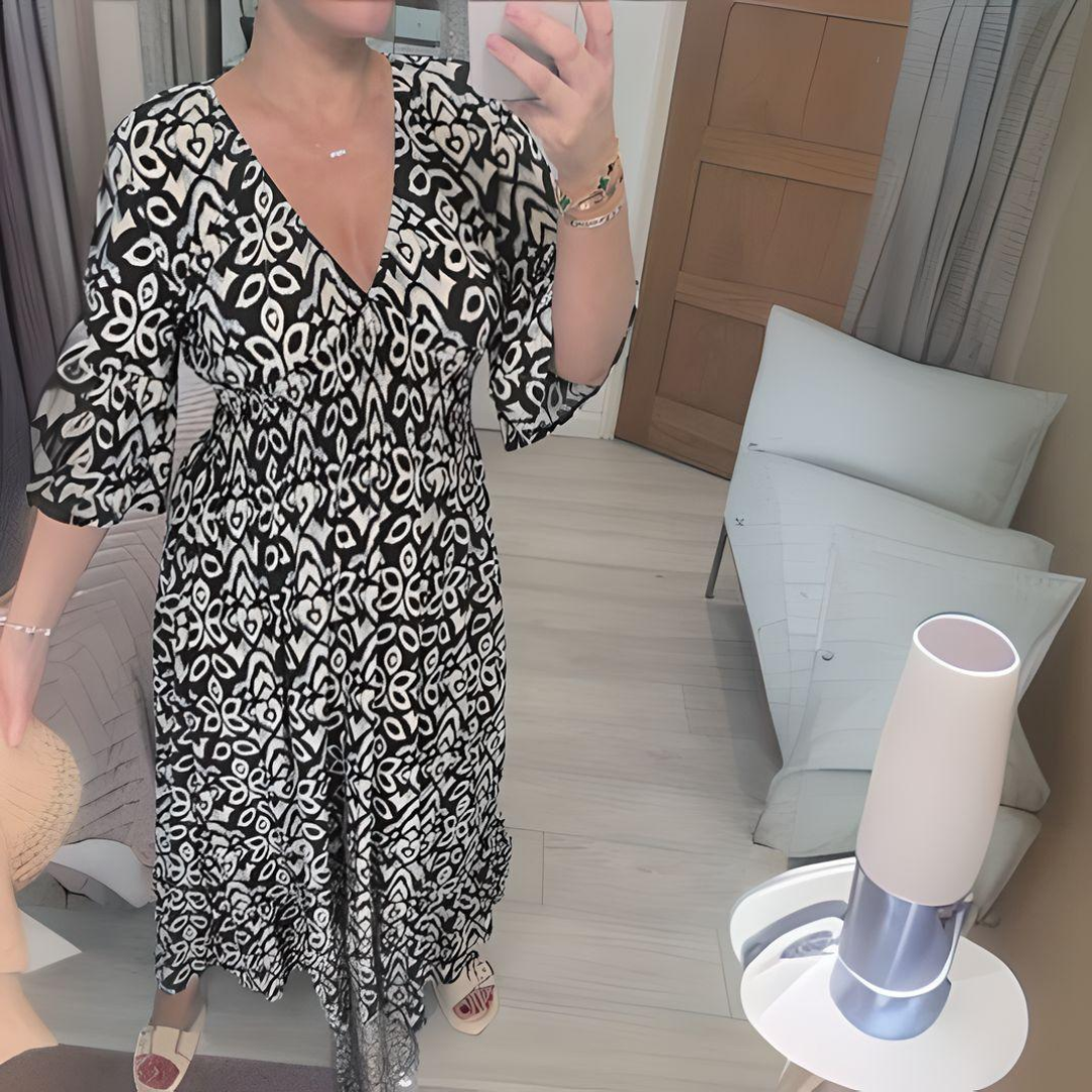 Benthe | Boho Kjole (Næsten udsolgt)