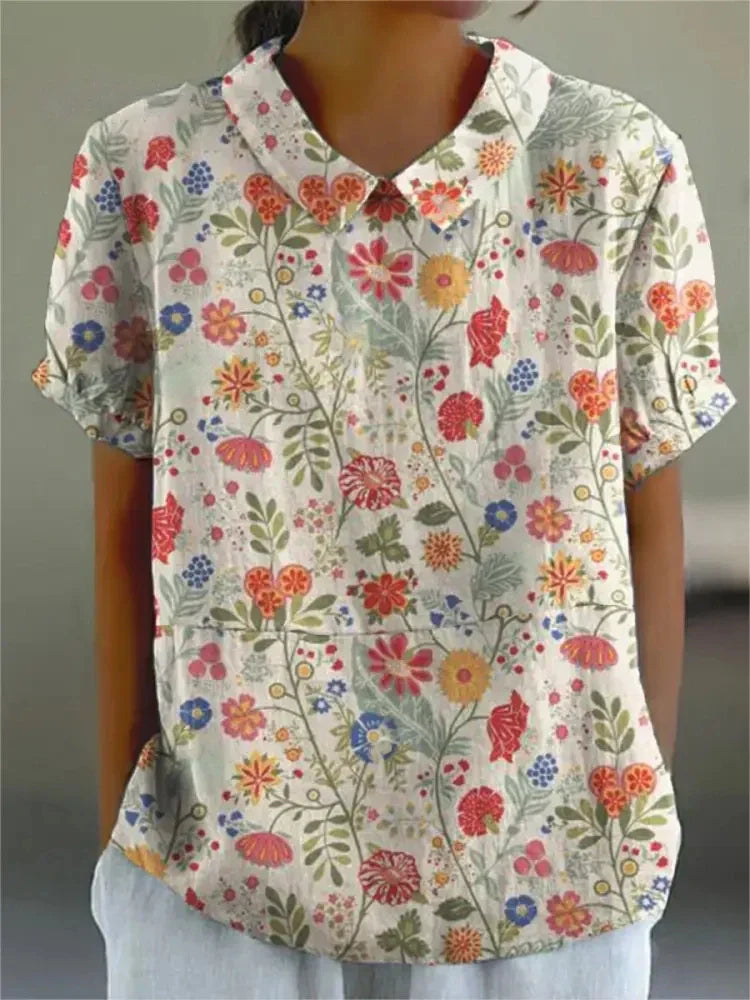 Sophia™ | Blomstret Skjorte
