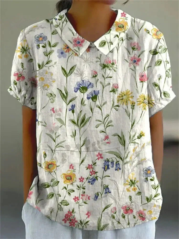 Sophia™ | Blomstret Skjorte