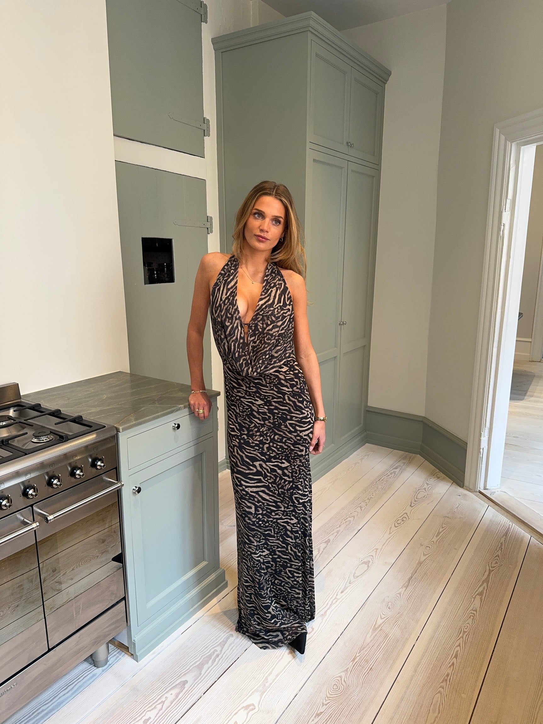 Columbine maxi dress - Animal print