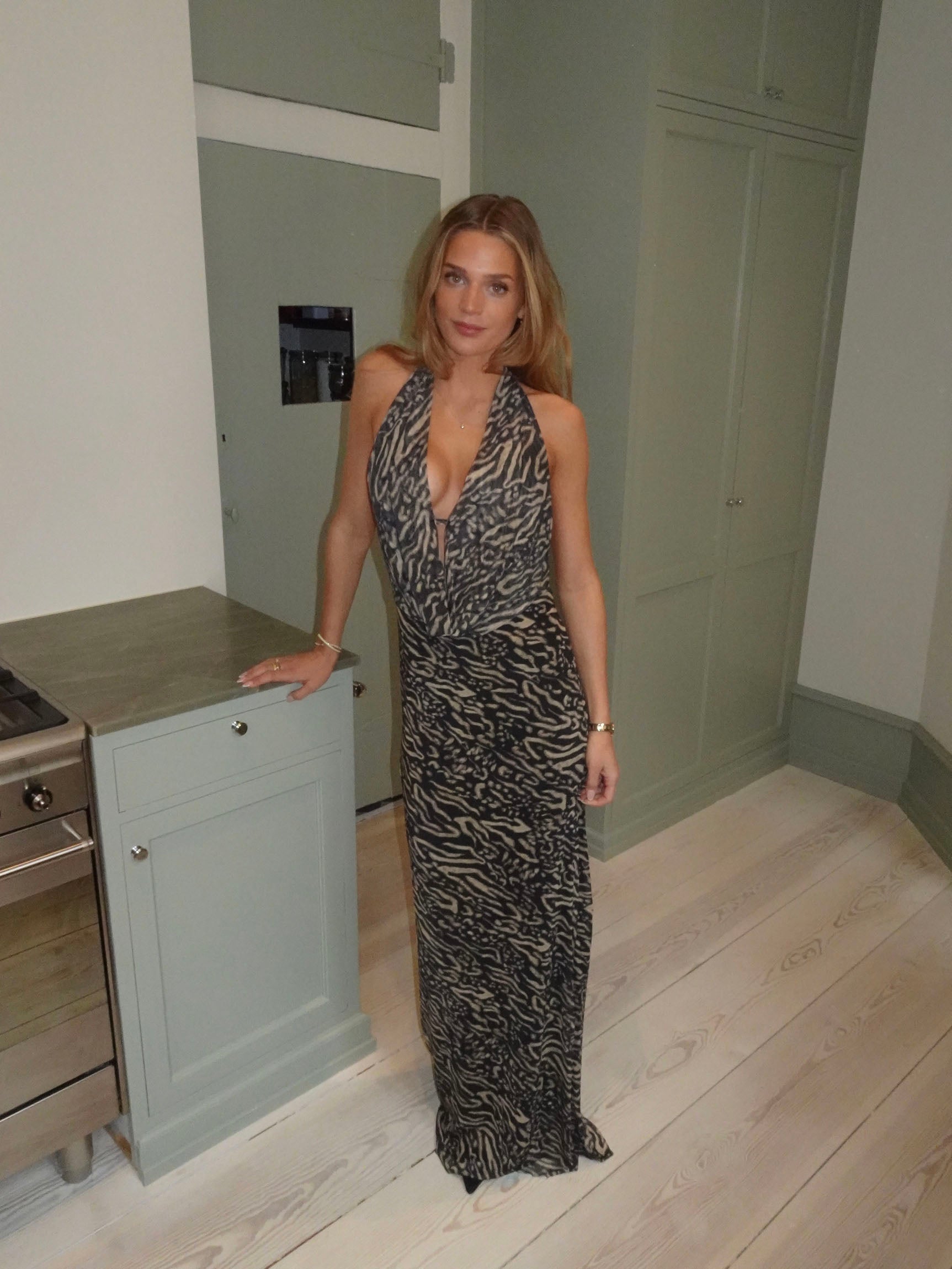 Columbine maxi dress - Animal print